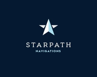 the starpath navigation logo on a dark blue background with white stars in the center