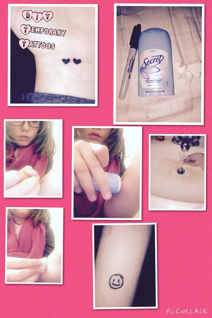 a collage of photos showing different tattoos