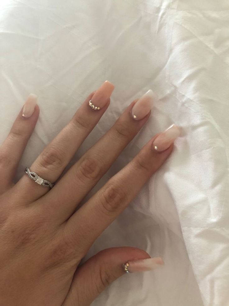 Nail Inspo Designs, Acrylic Nails Ballerina, Diamond Nail Designs, Nails Ballerina, Unghie Sfumate, Remove Acrylic Nails, Simple Gel Nails, Basic Nails, Skincare Aesthetic