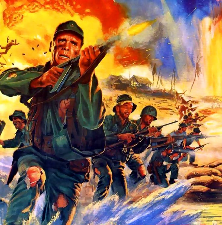 Charge of the US marines in Vietnam Marines Corps, Marine Art, Us Marines, United States Marine, United States Marine Corps, American Patriot, Loving Memory, Rising Sun, Military Art