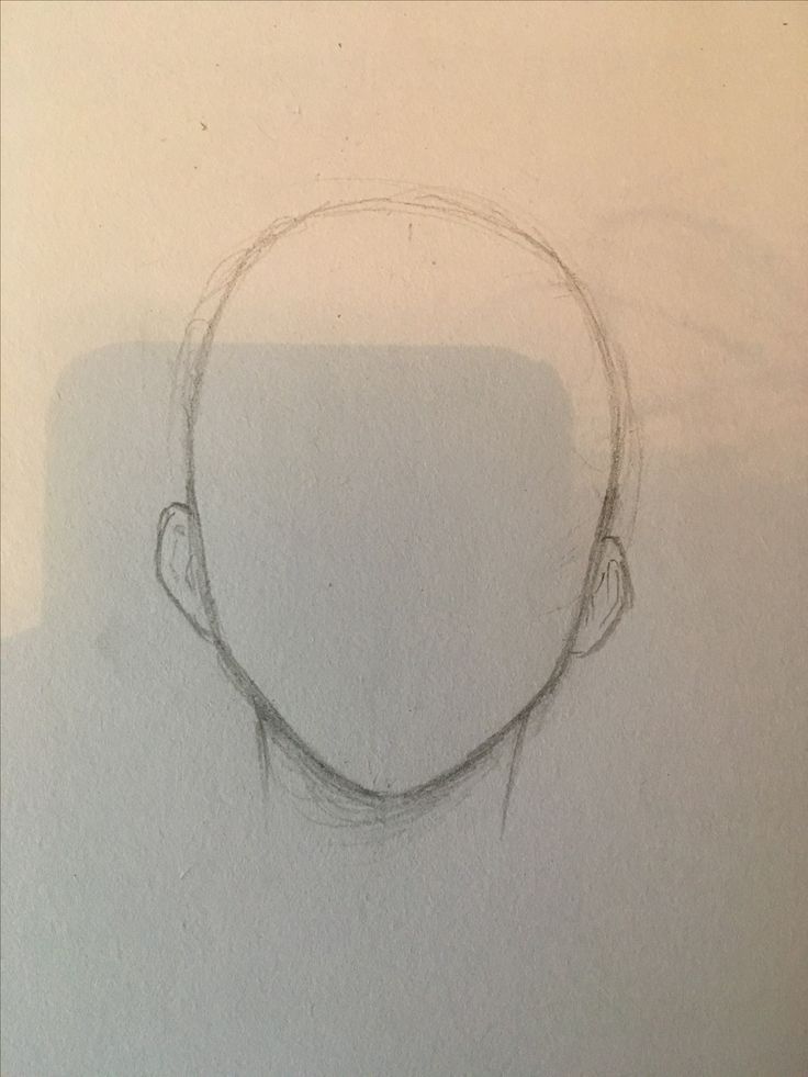 a pencil drawing of a man's head in the middle of a white sheet