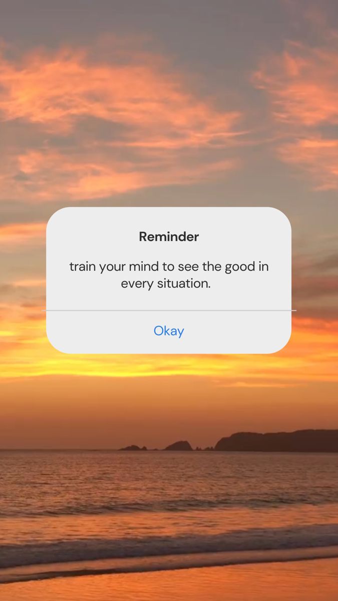 the text reads reminder, train your mind to see the god in every situation okay