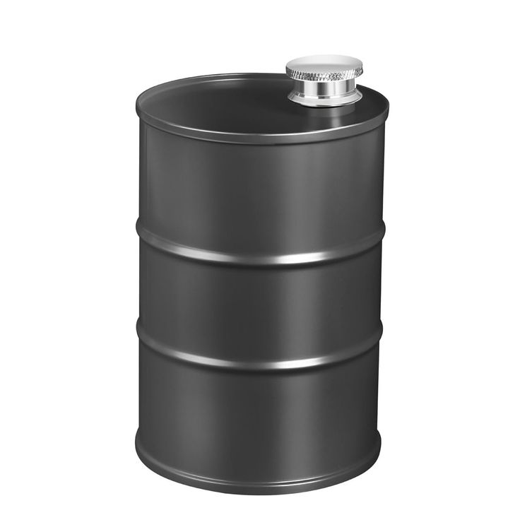 a large metal barrel with a lid