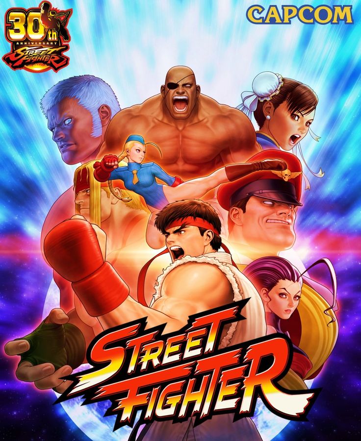 the poster for street fighter 30th anniversary collection