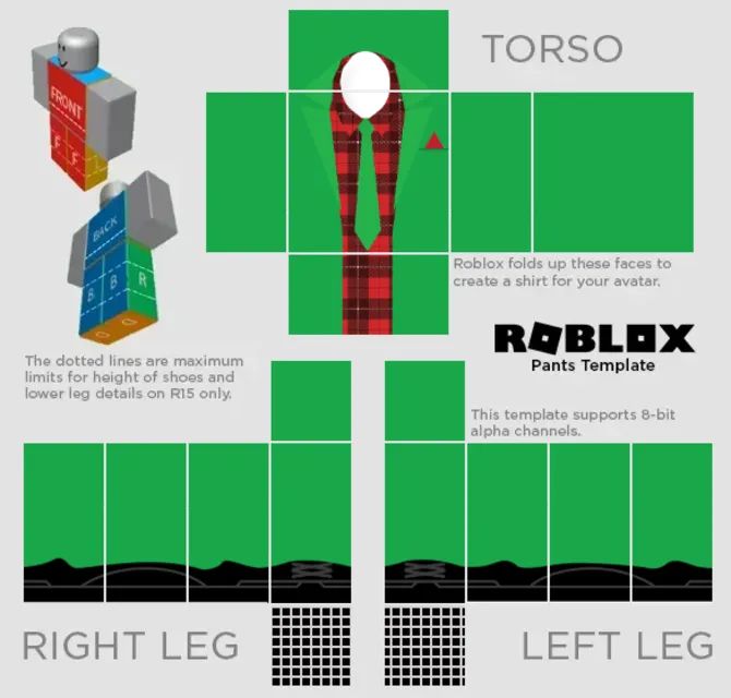 Roblox Suit Template Use These Readymade Templates In Your Design And ...