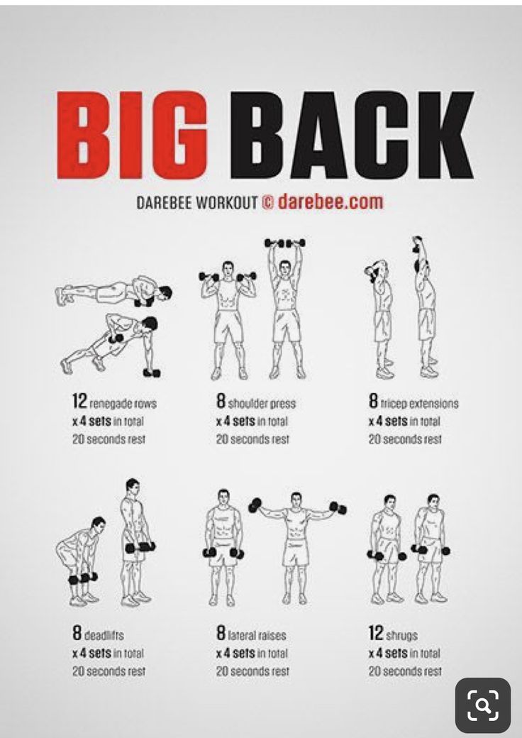 the big back workout poster shows how to do it