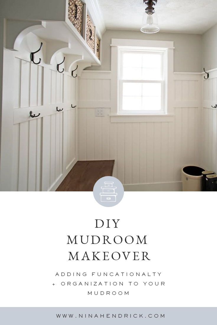 the mudroom makeover is an easy and cheap way to get ready for your next project