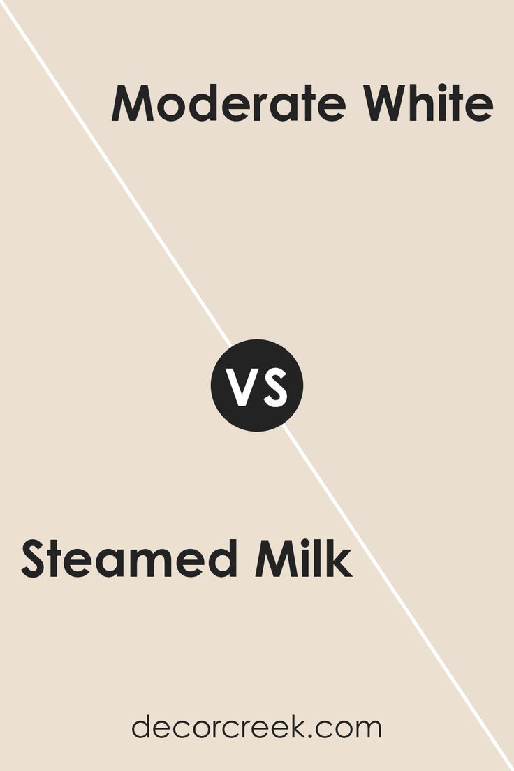 Steamed Milk SW 7554 by Sherwin Williams vs Moderate White SW 6140 by Sherwin Williams Sw Moderate White, Moderate White Sherwin Williams, White Sherwin Williams, Off White Paint Colors, Painting Trim White, Trim Paint Color, Sherwin Williams White, Steamed Milk, Soft Background