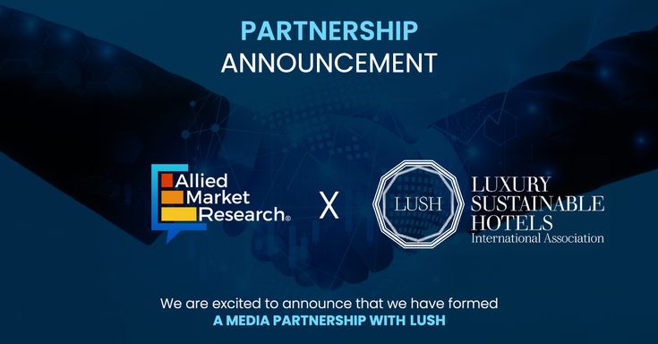 two hands shaking each other in front of a blue background with the words partner announcement