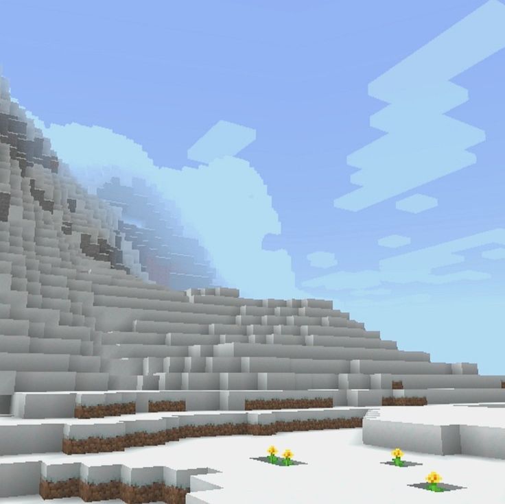 an image of a mountain in minecraft