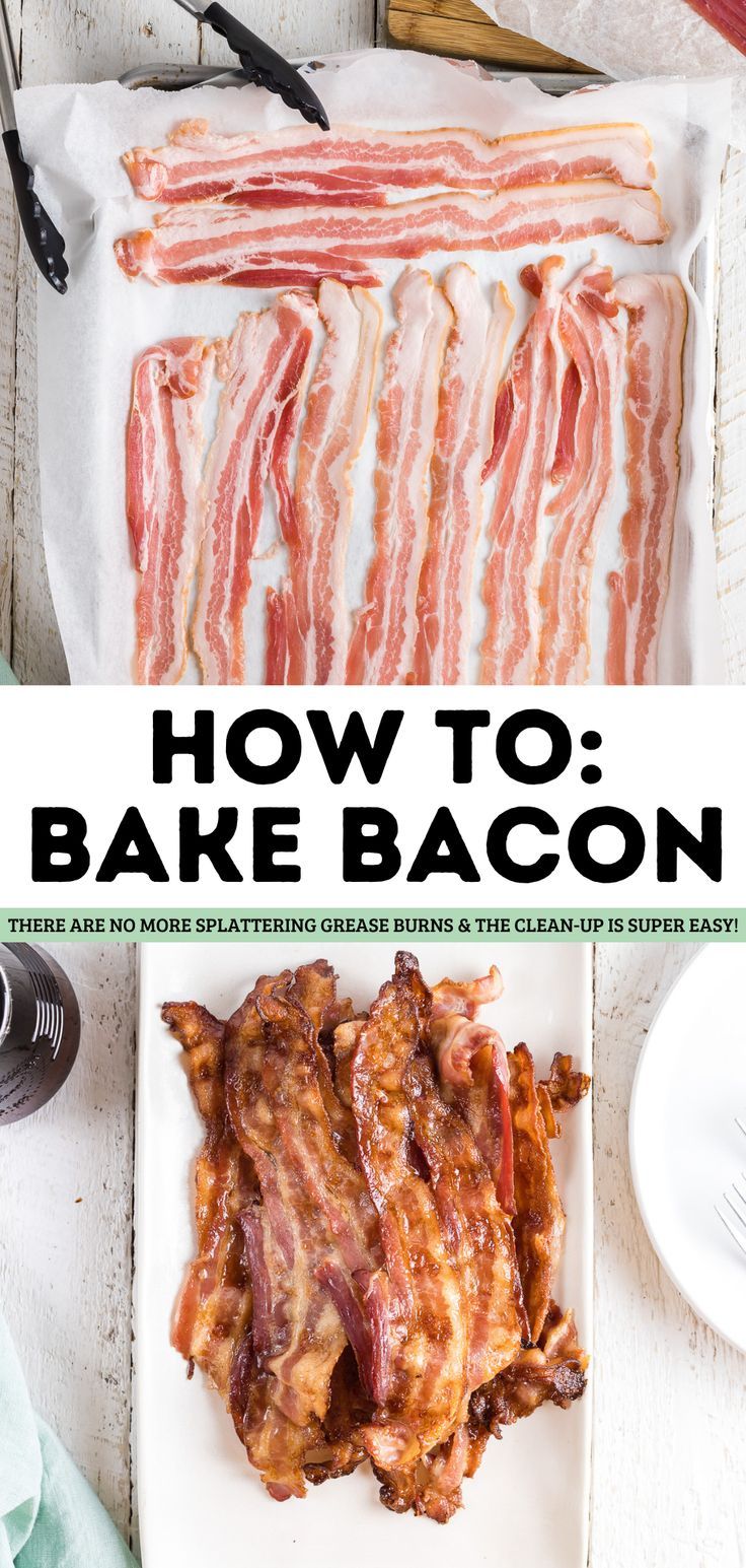 Can you really make bacon in the oven? Yes, you can! I will show you how to bake bacon in the oven with very little effort. When you make oven-baked bacon, there are no more splattering grease burns, the clean-up is super easy,
AND it’s the best way to make sure each piece comes out perfectly every time. Make Bacon In The Oven, How To Bake Bacon, Oven Bacon, Bake Bacon, Oven Baked Bacon, Make Bacon, Bacon In The Oven, Baked Bacon, I Will Show You