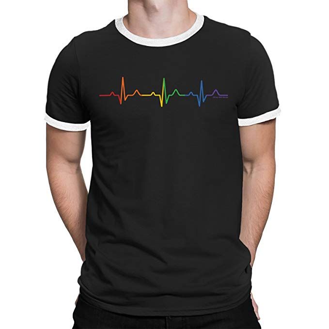 Gay Pulse LGBT T-Shirt | LGBT Pride Pride Parade Ideas, Trans Pride Flag, Lgbtq Funny, Pride Jewellery, Lgbt T Shirts, Queen Jewelry, Trans Pride, Pride Parade, Pride Tshirts