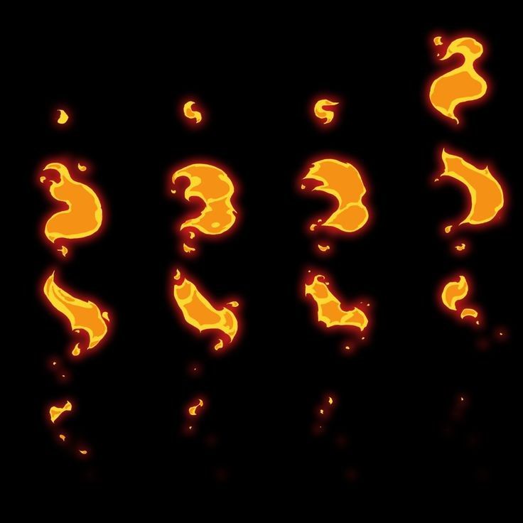 an image of fire flames on a black background