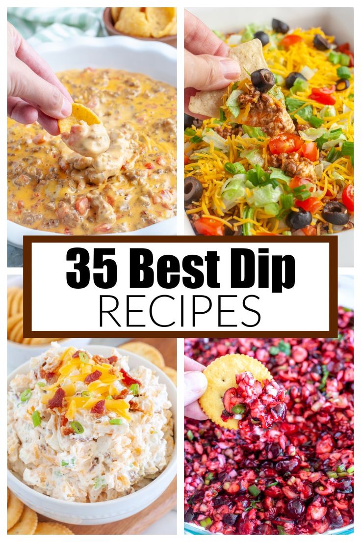 the best dip recipes that are easy to make