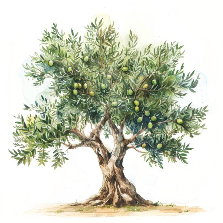 olive tree coloring page Olive Tree Painting Acrylics, Olive Tree Sketch, Olive Tree Watercolor, Olive Tree Illustration, Olive Tree Drawing, Olives Painting, Olive Drawing, Olive Tree Art, Olive Aesthetic