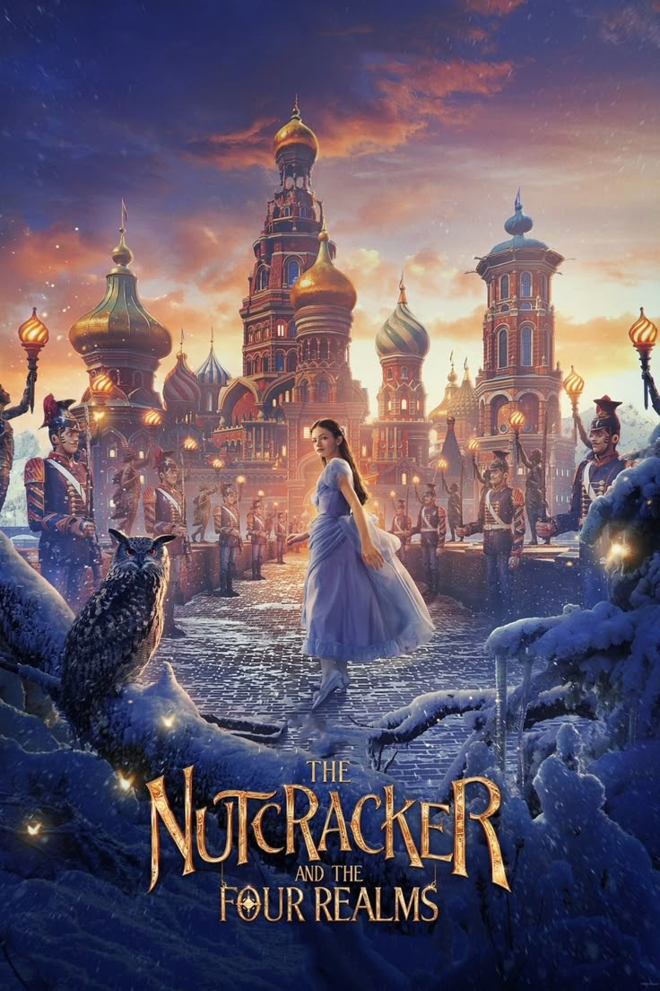 the nutcrackerr and his four realmss poster for disney's live - action