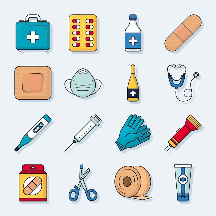 Doctors Tools Medical, First Aid Kit Drawing, First Aid Activities, Poster Pmr, Doctor Supplies, First Aid Pictures, First Aid Kid, First Aid Kit Items, First Aid Poster