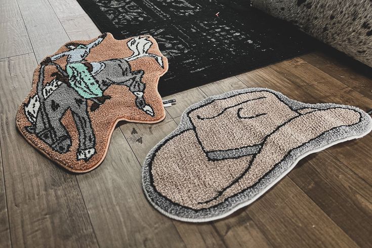 we did it. we made a cowboy cool enough rug that we think even the KING of COUNTRY would approve of. plush. and big. there only decision left is which room[s] to put it in. [excuse the feet pics, but you get the "size"] don't go selling these without giving me a cut HA! 100 POLYESTER DIMENSIONS: 34" X 17" WEIGHT 1.4 LBS epic. Western Rug, Western Rugs, Cowhide Handbags, Western Babies, Wild Rag, We Did It, Original Clothes, Vintage Western, Cool Rugs