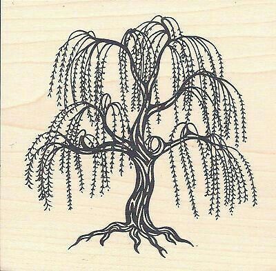 a rubber stamp with a tree on it