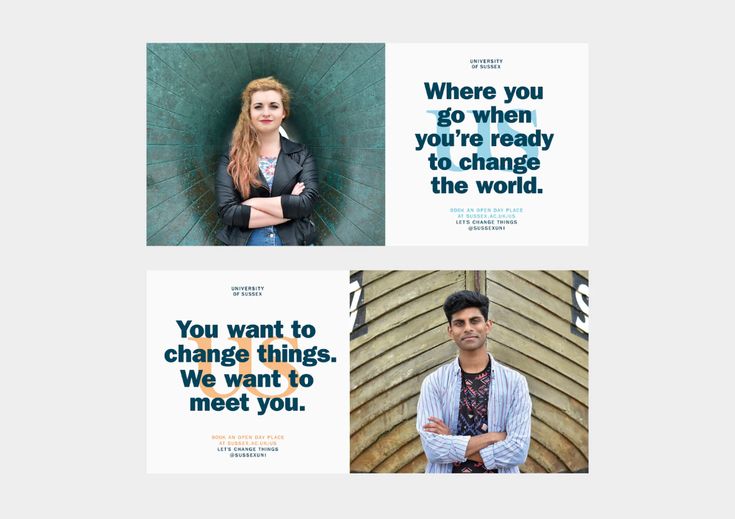 three different posters with two people and the words, where you go when you're ready to change the world