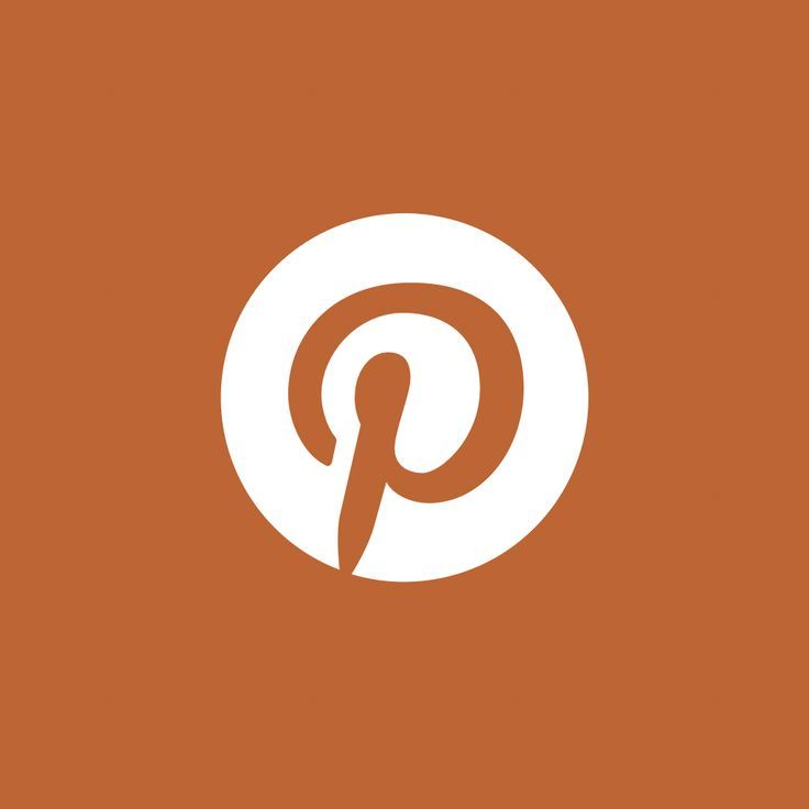 an orange and white logo with the letter p in it's center, on top of a brown background