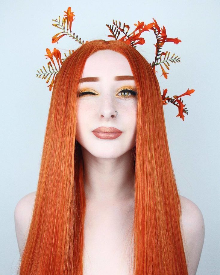 Colored Human Hair Wigs, Orange Wig, Hair Color Orange, Straight Wigs, Wigs For Sale, Human Virgin Hair, Super Long Hair, Custom Wigs, Dark Orange