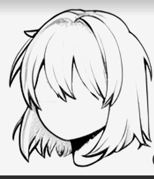 Short Hairstyles Drawing Reference Female, Anime Hairstyles Female Hair Reference Short, Short Hair Reference Drawing Female, Hair Short Drawing, Chibi Hair Female, Cute Anime Hairstyles Female, Hairstyles Anime Female, Chibi Short Hair, Hair Ideas Drawing Female