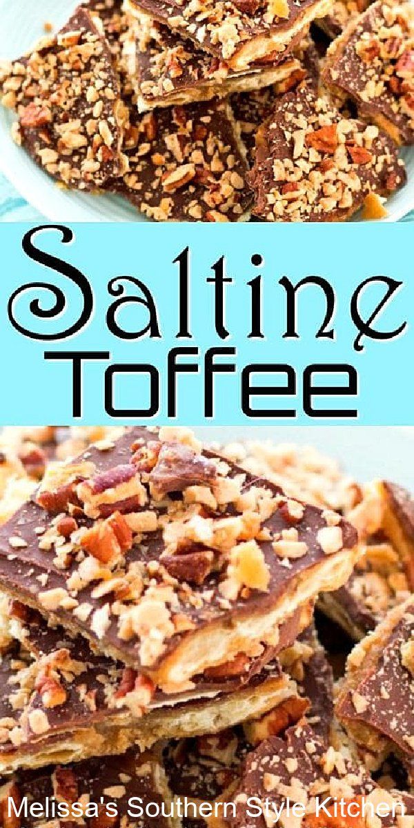 saltine toffee with nuts and chocolate on top