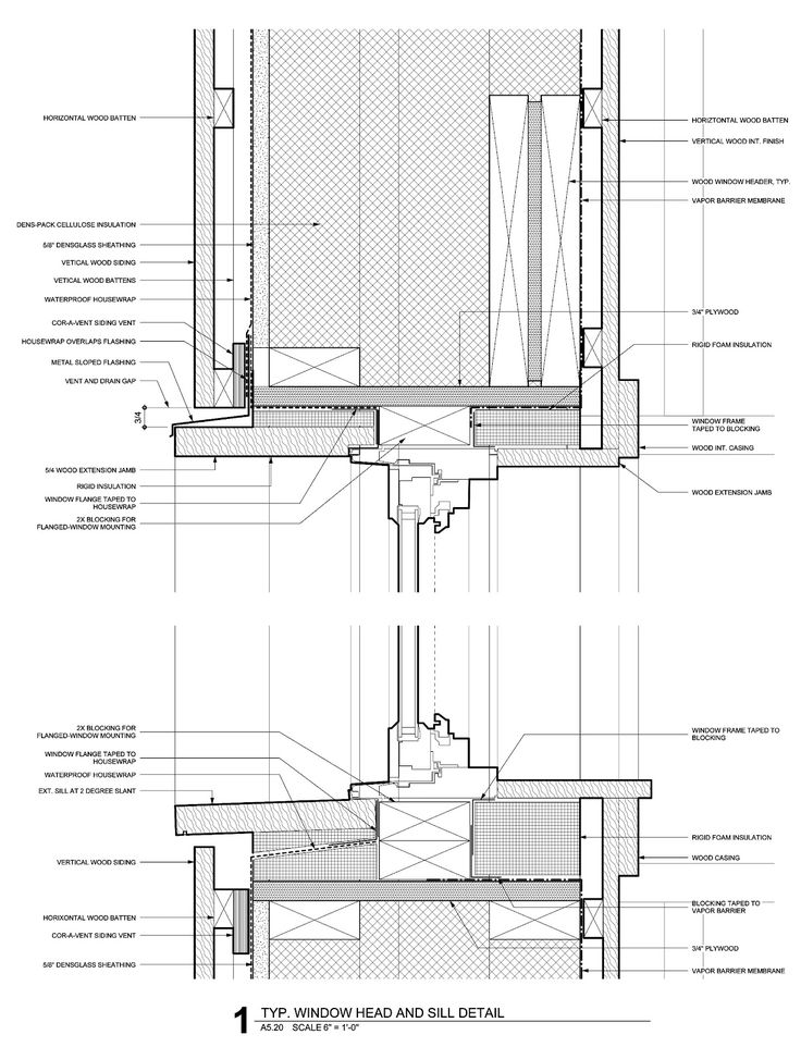 an architectural drawing showing the details of a building