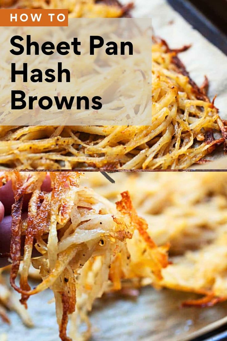 how to make sheet pan hash browns with hashbrowns in the middle and on top