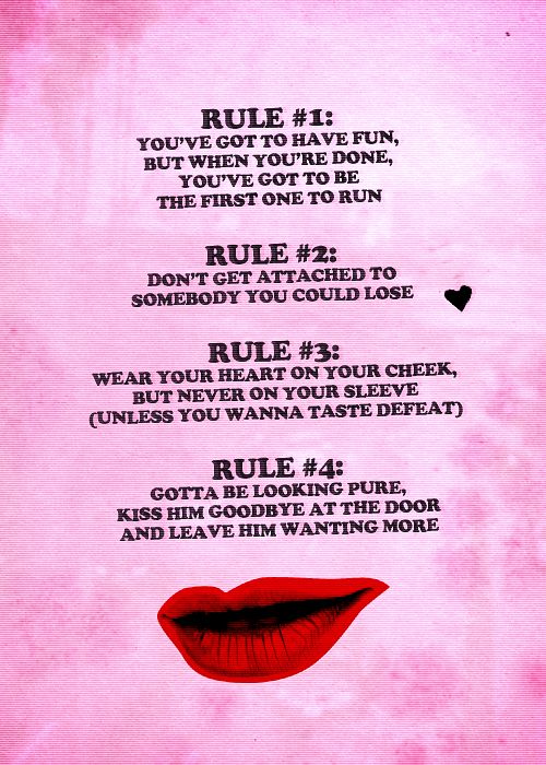 a poster with the rules for how to use lipstick on your face and lips in different ways