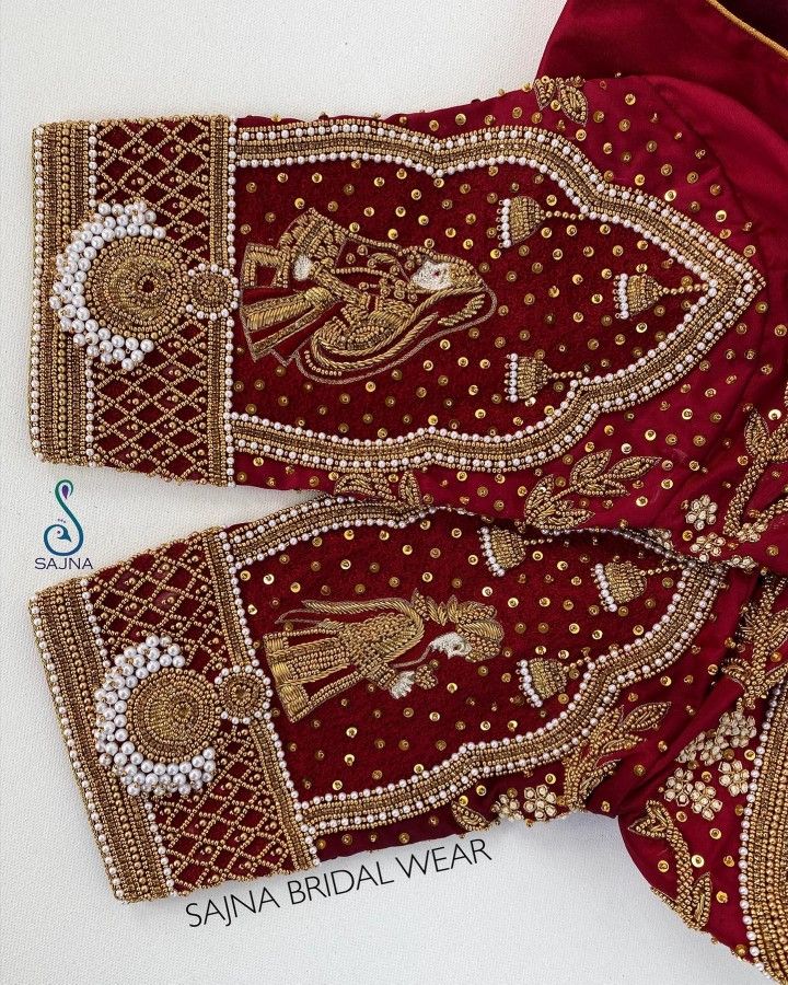 Aari Blouses, Maggam Designs, Blue Blouse Designs, Maggam Blouse, Silk Saree Blouse Designs Patterns, Blouse Works, Latest Bridal Blouse Designs, Maggam Work Blouse, Latest Blouse Designs Pattern