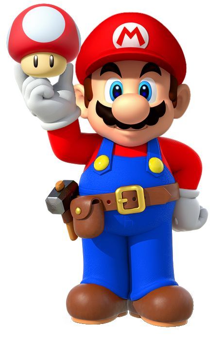 an image of a mario bros character holding a nintendo game controller