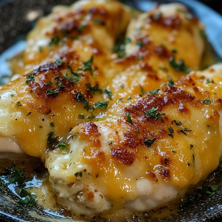 a close up of a plate of food with chicken