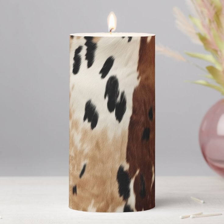 a candle that is sitting on a table