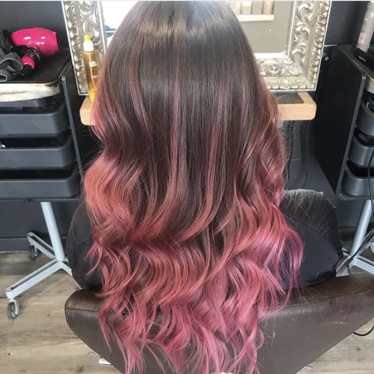 Hair Ombre Brown, Party Tips And Tricks, Boliage Hair, Indian Hair Cuts, Dyed Tips, Pink Ombre Hair, Pulp Riot Hair Color, Pink Hair Dye, Warm Scarves