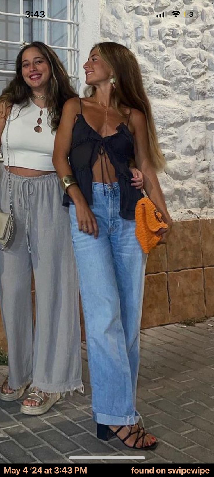 Day Date Outfits Summer, Dinner And Bar Outfit Night Out, Loose Going Out Outfits, Sheet Top Outfit, Casual Steakhouse Outfit, Heals And Jeans Outfits Going Out, Chicago Going Out Outfits Summer, Patio Dinner Outfit Summer, Bohemian Going Out Outfit