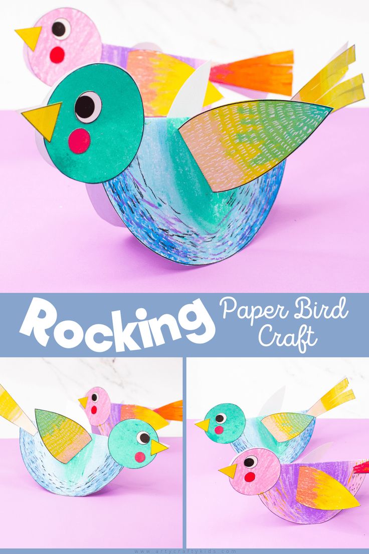 paper bird craft for kids to make