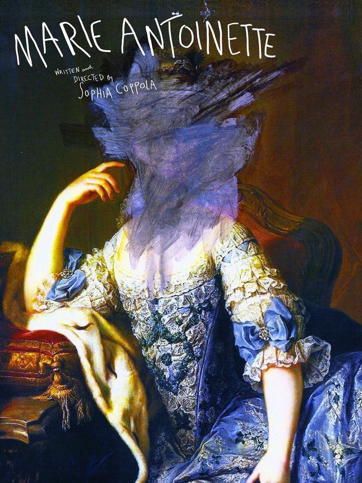 the cover of marie anoniette by johna coppolia, with a painting of a woman in blue dress