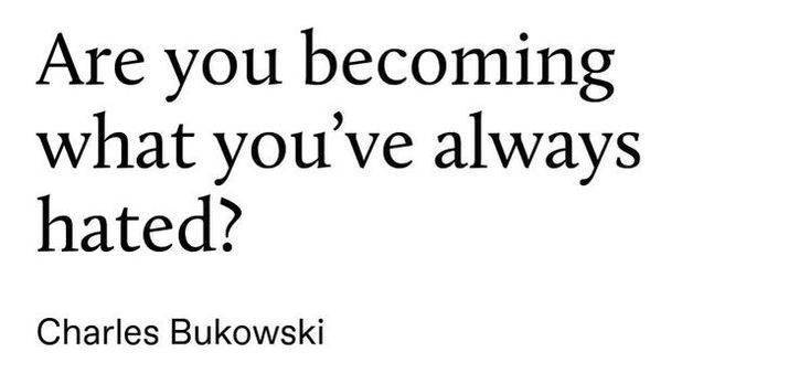 a quote from charles bukowski about becoming an artist