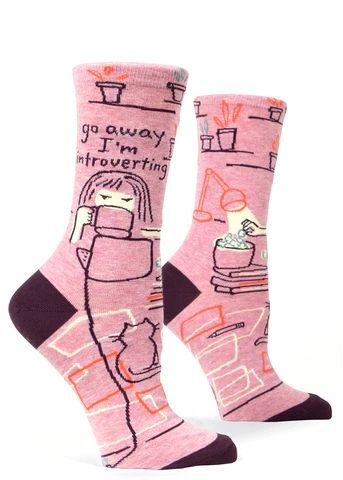 Bibliophile Women's Crew Socks | Book Socks for Readers - Cute But Crazy Socks Blue Q Socks, Knitting Notions, Blue Q, Women Crew Socks, Fabric Yarn, Funny Socks, Sock Patterns, Cotton Socks, Ankle Socks