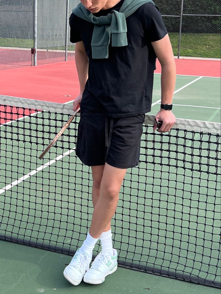 Tennis Mens Outfit, Tennis Outfit Aesthetic Men, Tennis Fits Men, Tennis Outfit For Men, Men’s Tennis Outfit, Tennis Clothes For Men, Tennis Men Aesthetic, Athletic Guy Aesthetic, Men Tennis Outfit