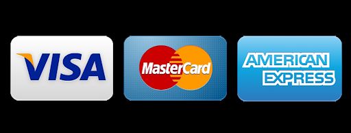 four different credit cards with the same logo