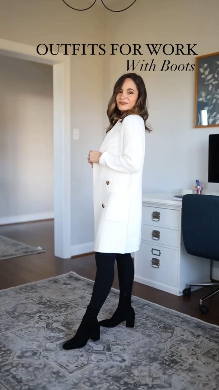 Rainy Day Work Outfit Professional, Pumps And Pushups, Winter Office Outfits, Winter Business Outfits, Business Casual Outfits Winter, Simple Work Outfits, Outfit Tutorial, Winter Work Wear, Business Outfits Women