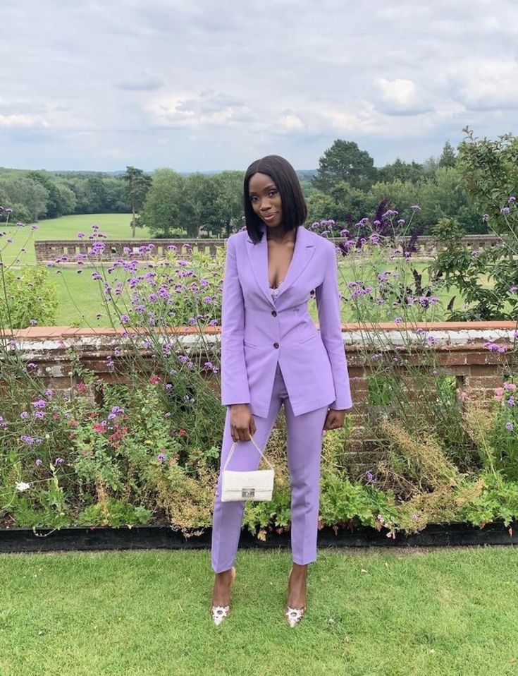 Lavender Suit Women, Women Pastel Outfit, Purple Pant Suit, Pastel Pantsuit, Colorful Pantsuit, Pastel Outfits Black Women, Purple Suit Women, Pant Suit For Women, Power Suits For Women