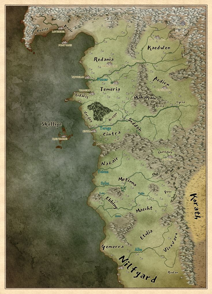 Witcher Universe Map