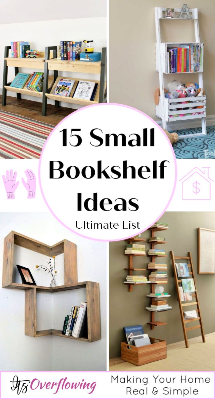 small bookshelf ideas that are easy to make and great for any room in the house