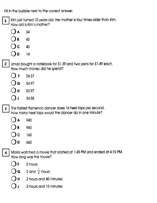 the answer sheet for this question is to find which numbers are in each column and what number