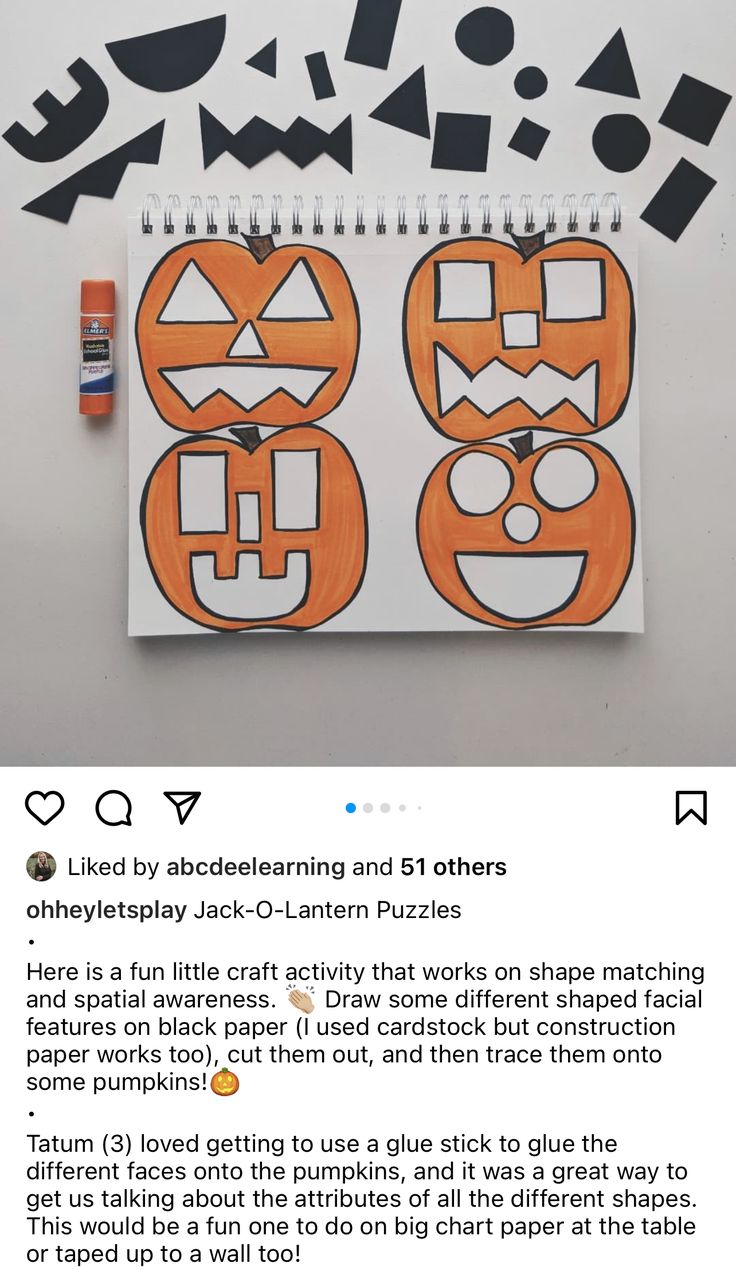 an orange and black halloween themed paper cutout