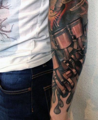 a man with a tattoo on his arm